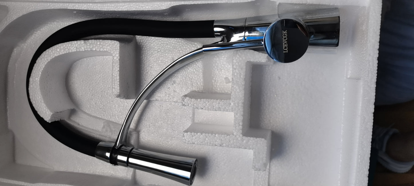 LCEVCGK Modern Style Movable Kitchen Tap Flexible Frap Pull Kitchen Taps Sink Faucet