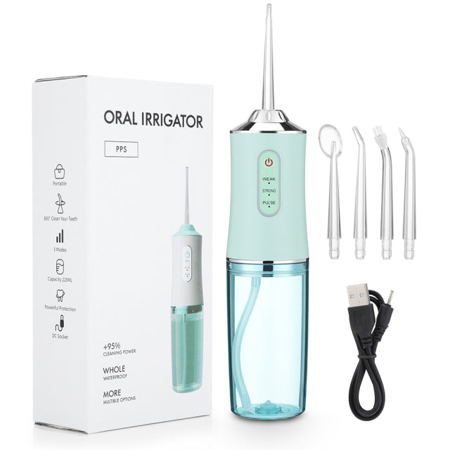 Powerful Dental Water Jet Pick Flosser Mouth Washing Machine Portable Oral Irrigator for Teeth Whitening Dental Cleaning Health