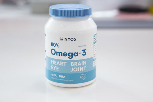 NYO3 80% Omega-3 Fish Oil contains certified pure Southern Pacific Anchovy oil