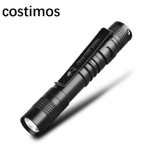 costimos Super Bright Portable Aluminum Penlight Torch Pen Light Mini Led Flashlight