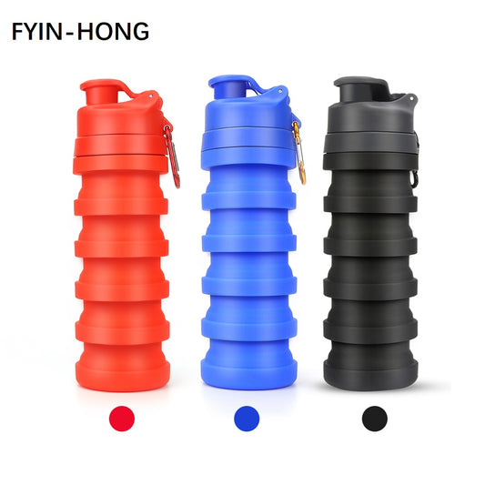 FYIN-HONG Hot Sale Sport Recycle Drink Collapsible Foldable Silicone Water Bottle