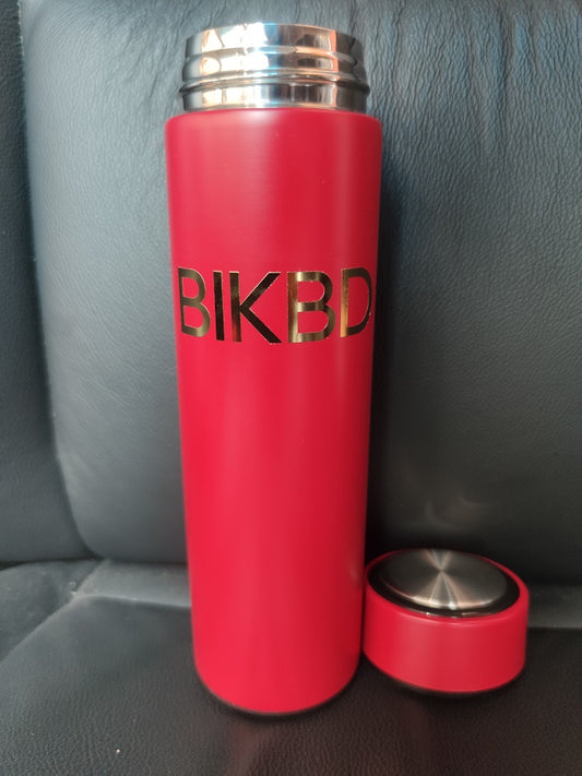 BIKBD 500ml camping water bottle insulated thermo stainless steel tea coffee vacuum flask thermo cups with filter