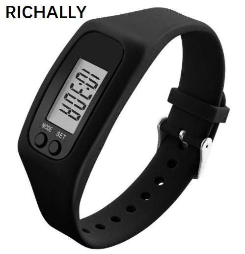 RICHALLY High Quality walking step counter bracelet smart band tracker wristband calorie pedometer