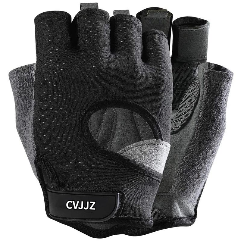 CVJJZ Summer Unisex Cycling Half Finger Breathable Mesh Gel Anti Slip Anti Shock Anti Sweat Gym Ftiness Sport Bike Gloves