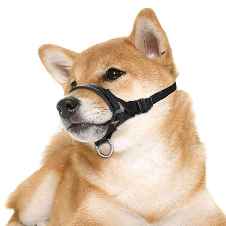 flycatdiary Adjustable Soft Padded Quick Fit Comfortable Nylon Dog Muzzles, Anti Biting Training Stop Chewing Barking