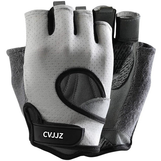 CVJJZ Summer Unisex Cycling Half Finger Breathable Mesh Gel Anti Slip Anti Shock Anti Sweat Gym Ftiness Sport Bike Gloves