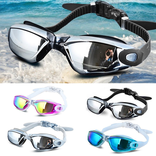 Professional Silicone Swimming Goggles Anti-fog Electroplating UV Swimming Glasses for Men Women Diving Water Sports Eyewear