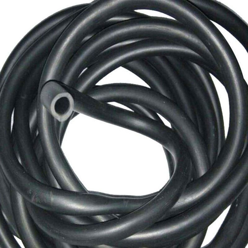 hazeraino Heat and water resistant vacuum hollow extruded flexible black rubber hose