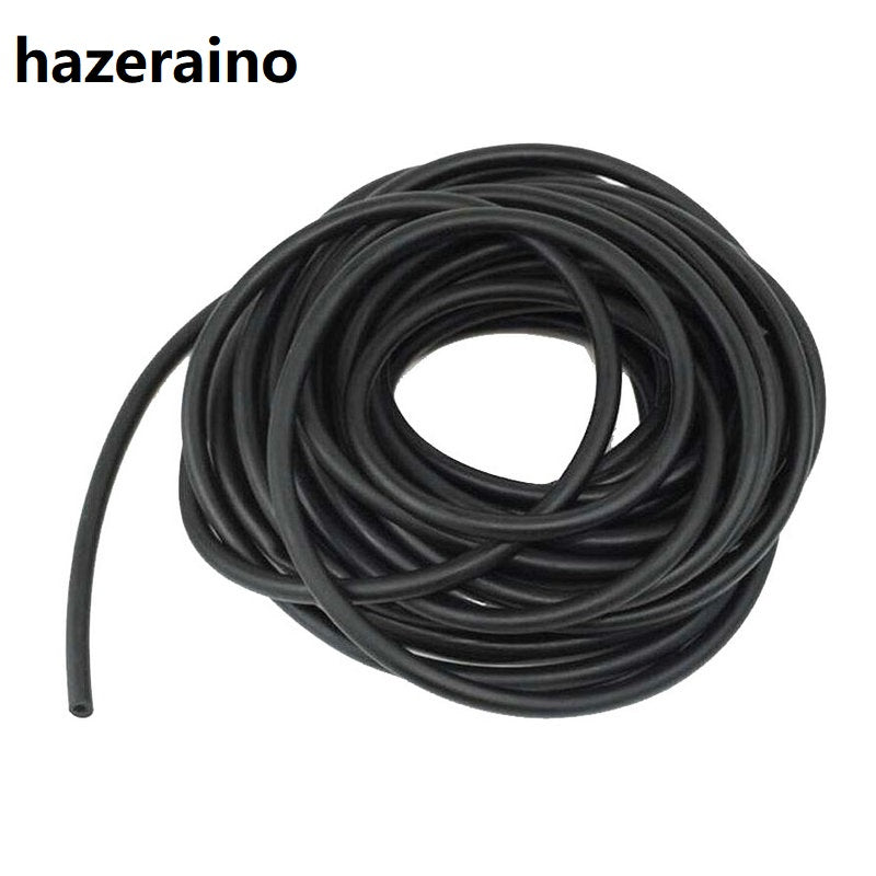 hazeraino Heat and water resistant vacuum hollow extruded flexible black rubber hose