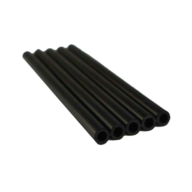 hazeraino Heat and water resistant vacuum hollow extruded flexible black rubber hose